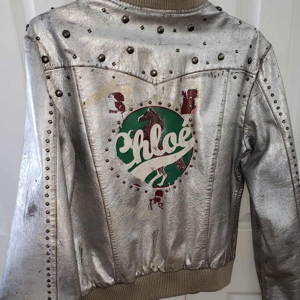 SEE by CHLOE leather jacket